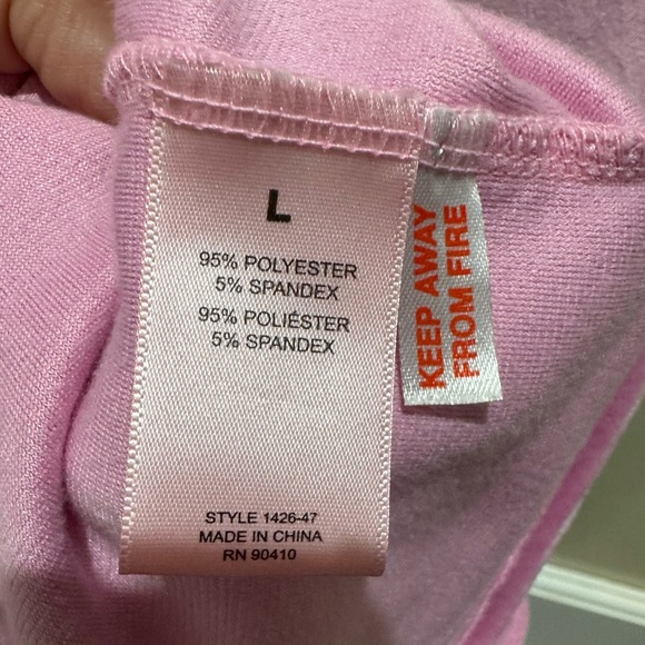 Juicy Couture Pink Velour Sleep Shirt Pajama Nightgown Size L Bling Logo Soft - Picture 9 of 12